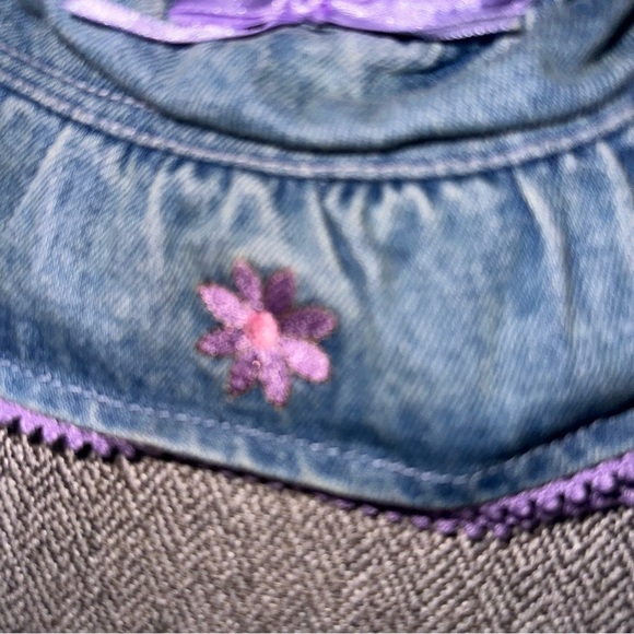 Build A Bear Workshop Denim Skirt Purple Bow Fairy Flower Ballerina RARE HTF BAB - Picture 4 of 8